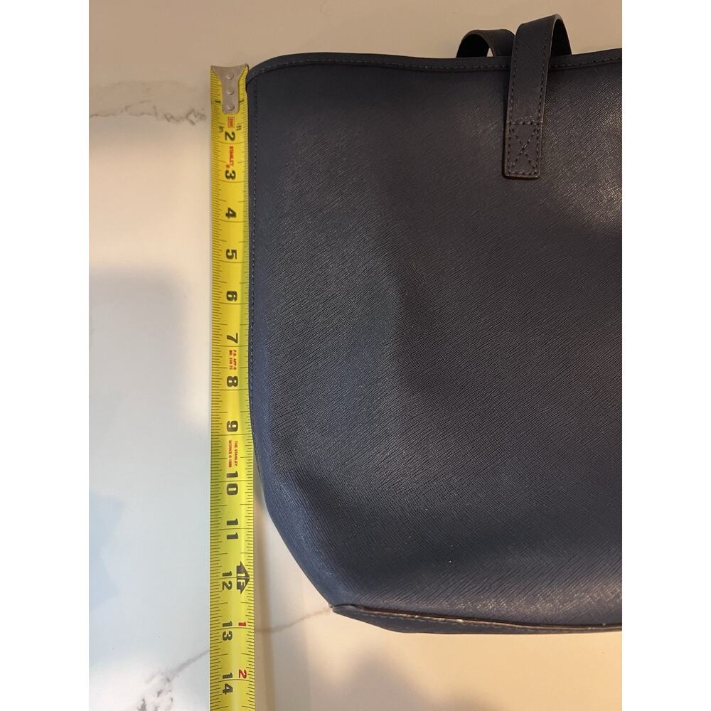 Michael Kors Navy Blue Saffiano Leather Large Jet Set Travel Tote bag - Picture 12 of 15